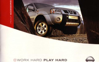 Nissan 4 x 4 accessory brochure front cover.
