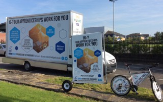 Stockport College ad bike